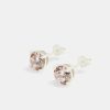 Earrings | JWL-EAR Earrings 6Mm Round Cut Stud Earrings - Light Pink