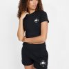 T-Shirts & Tops | CLO-TOP-CROP T-Shirts & Tops Palm Crest Short Sleeve Top - Black