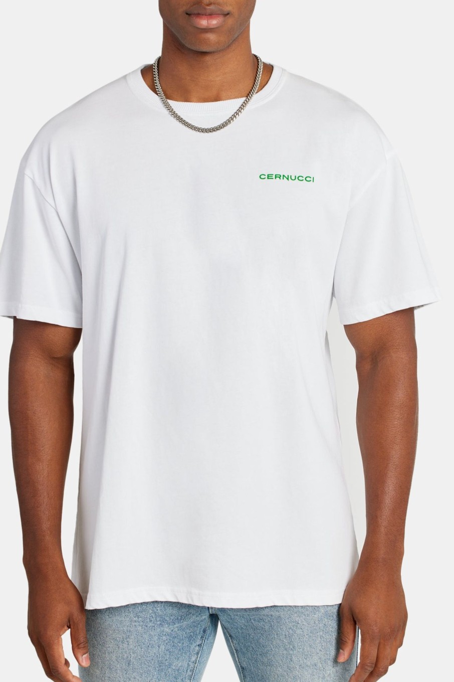 T-Shirts & Vests | cernucci T-Shirts & Vests Oversized Palm T-Shirt - White