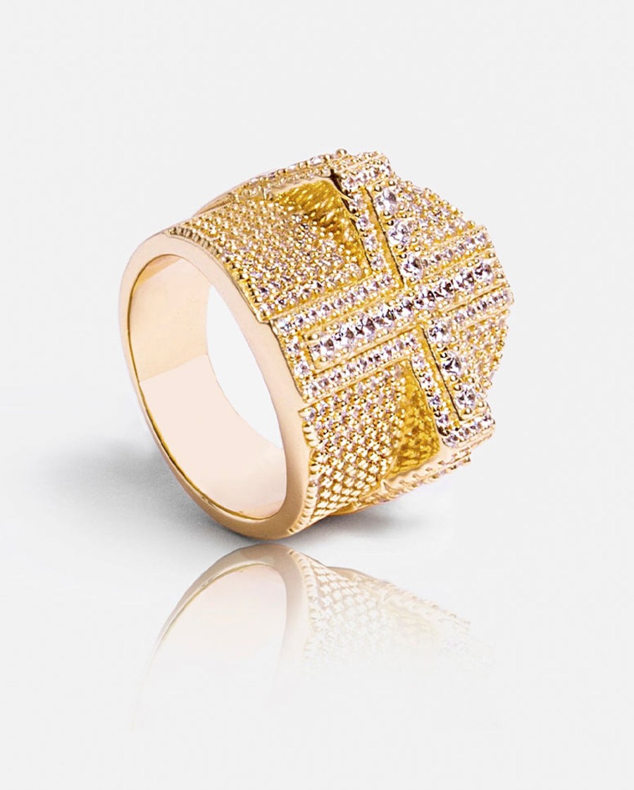 Cross Jewellery | cernucci Cross Jewellery Cross Ring - Gold