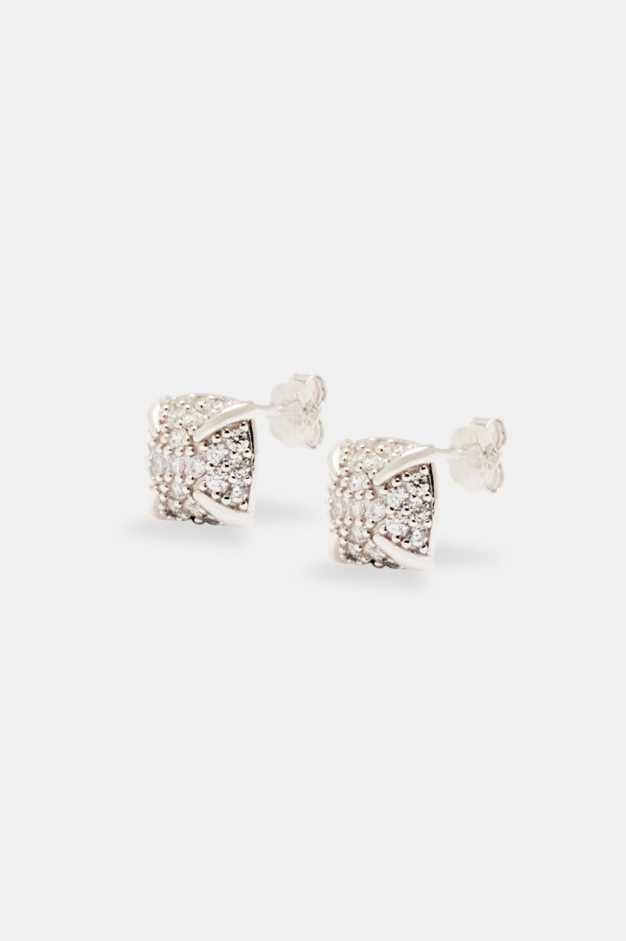 Cernucci X Phil Foden | cernucci Cernucci X Phil Foden Sterling Silver Iced Cz Pave Cluster Stud Earrings