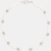 Pearl Necklaces & Bracelets | cernucci Pearl Necklaces & Bracelets Pearl And Iced Face Motif Necklace