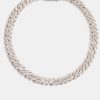 Iced Jewellery | cernucci Iced Jewellery Womens 10Mm Iced Prong Cuban Chain