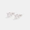 Iced Jewellery | JWL-EAR Iced Jewellery Womens 5Mm Round Cut Stud Earrings