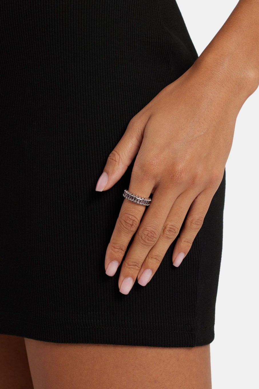 Rings | JWL-RNG Rings Baguette Band Ring - Dusky Pink