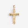 Cross Jewellery | cernucci Cross Jewellery Iced Cross Pendant - Gold