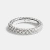 Rings | JWL-RNG Rings Sterling Silver Iced Cz Band Ring