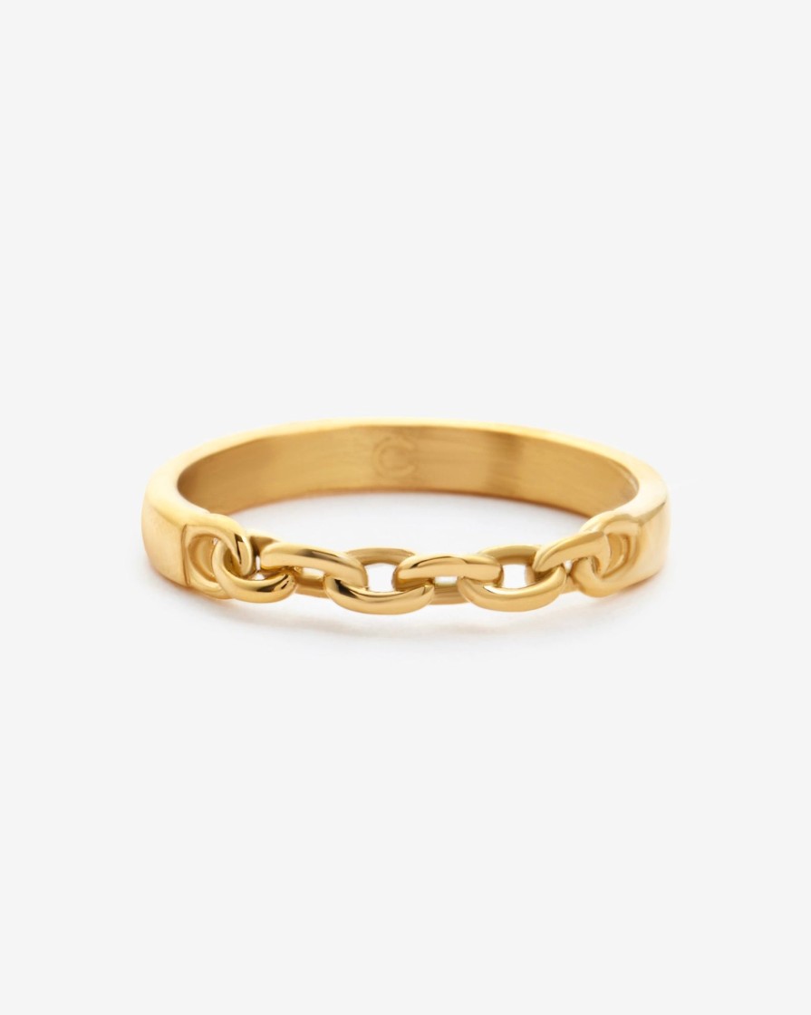 Rings | cernucci Rings Chain Link Ring - Gold