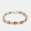 Bracelets & Bangles | cernucci Bracelets & Bangles Iced Cz Chocolate Multi Shape Tennis Bracelet