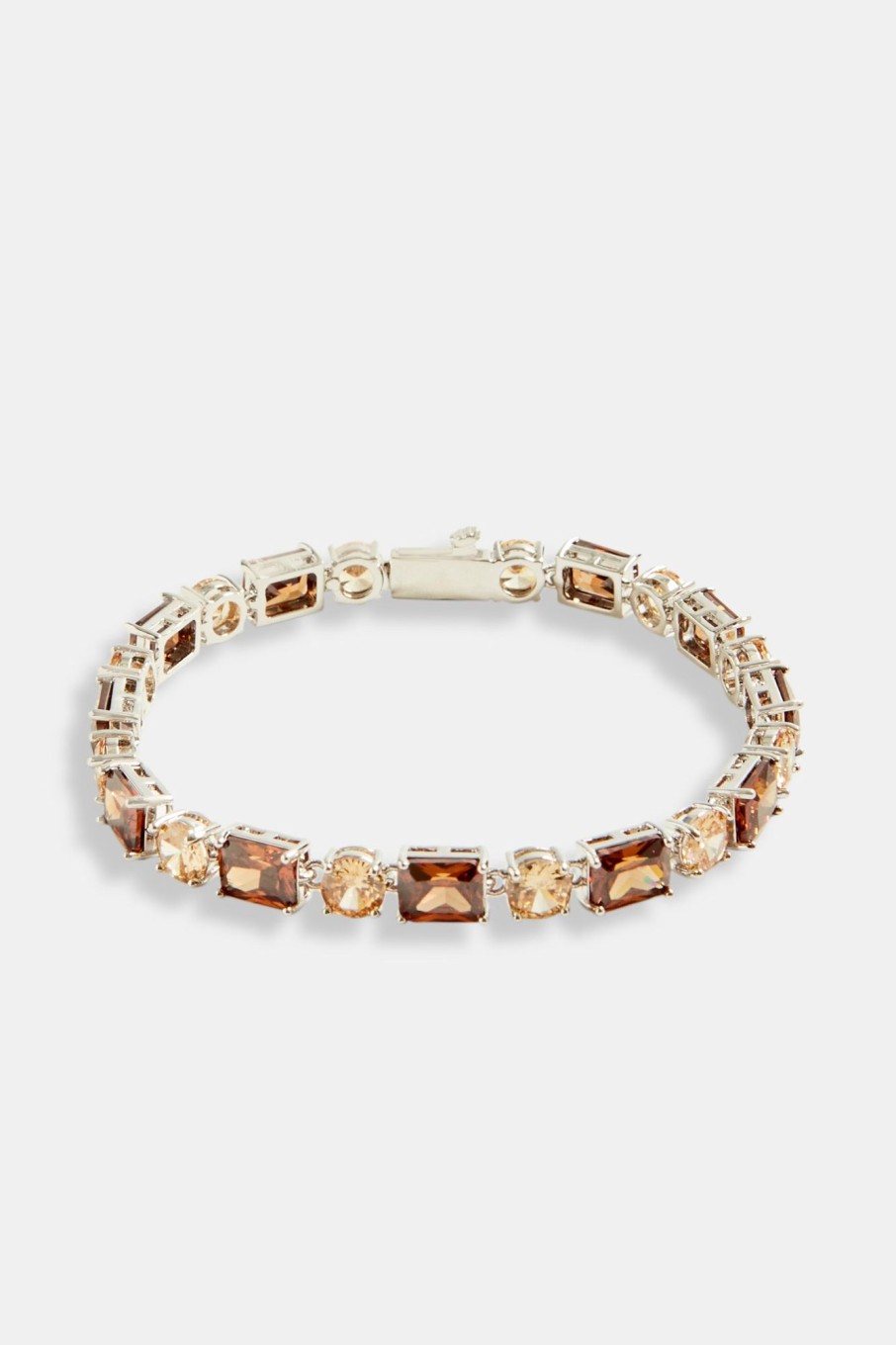 Bracelets & Bangles | cernucci Bracelets & Bangles Iced Cz Chocolate Multi Shape Tennis Bracelet