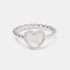 Pearls | JWL-RNG Pearls Mother Of Pearl Heart Ring - White