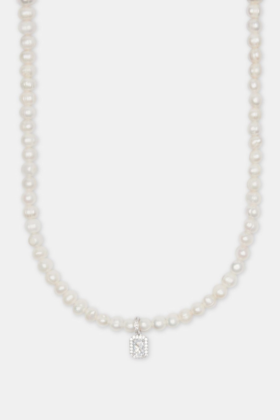 Pearl Necklaces & Bracelets | cernucci Pearl Necklaces & Bracelets Freshwater Pearl Clear Gemstone Pendant Necklace