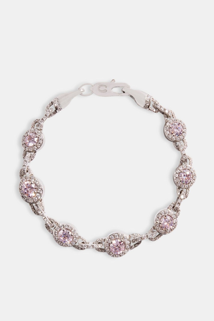 Bracelets & Bangles | cernucci Bracelets & Bangles 9Mm Pink Centre Link Bracelet