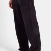 Trousers & Joggers | cernucci Trousers & Joggers Exposed Seam Straight Leg Jogger - Black