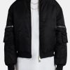 Outerwear | cernucci Outerwear Cargo Bomber Jacket - Black