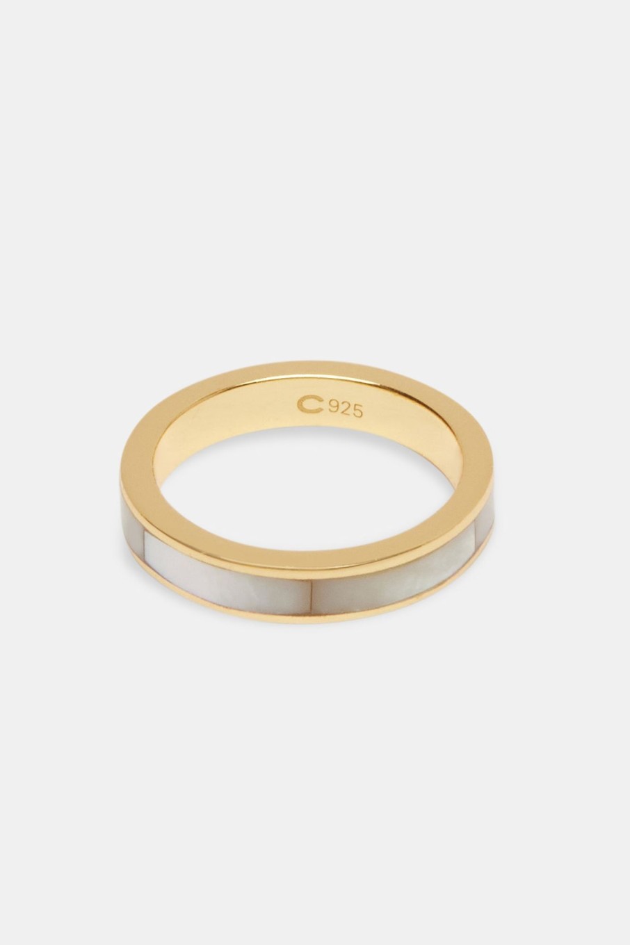 Iced Jewellery | JWL-RNG Iced Jewellery Gold Plated Stone Band Ring