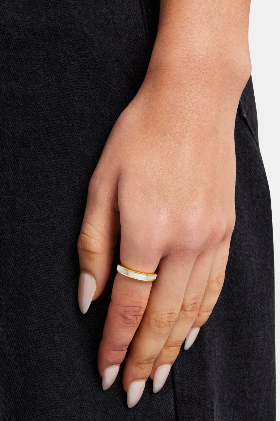 Iced Jewellery | JWL-RNG Iced Jewellery Gold Plated Stone Band Ring