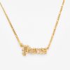 Necklaces | JWL-NECK Necklaces Iced Pisces Zodiac Necklace - Gold