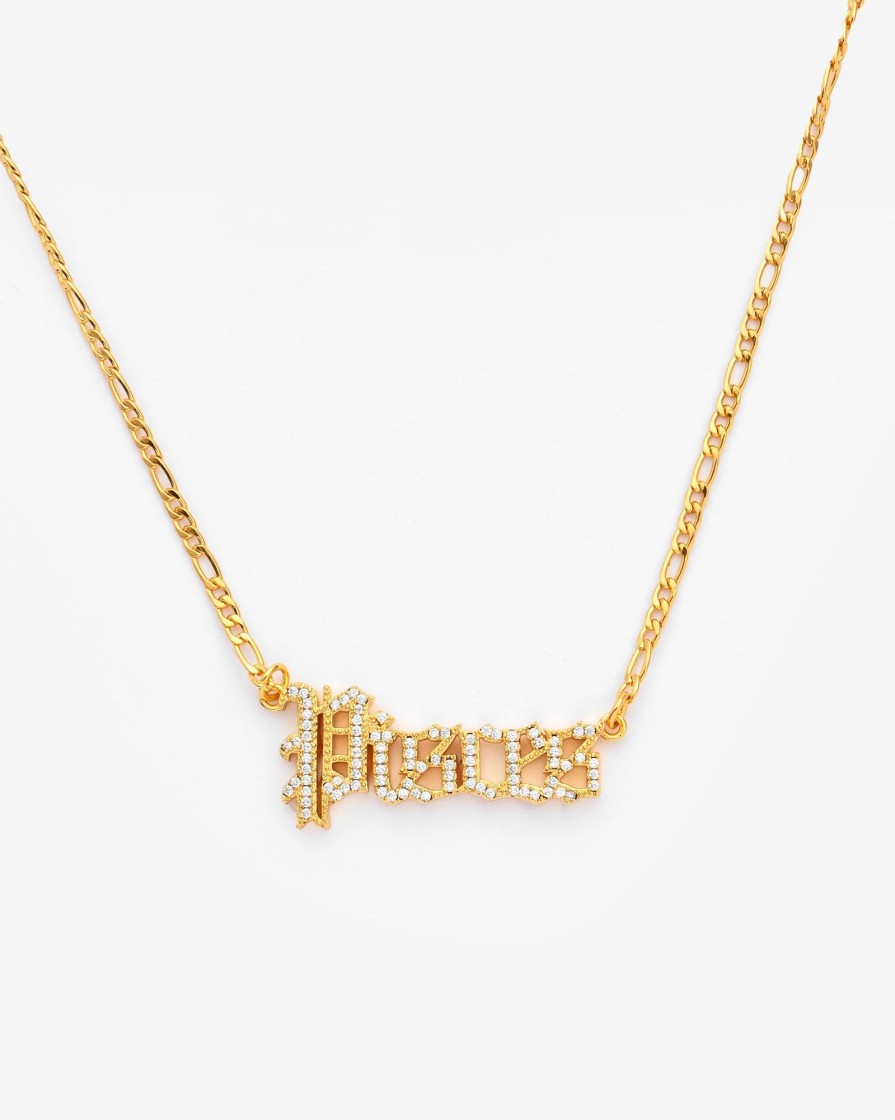 Necklaces | JWL-NECK Necklaces Iced Pisces Zodiac Necklace - Gold