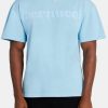 T-Shirts & Vests | cernucci T-Shirts & Vests Boxy Cernucci Logo Puff Print T-Shirt - Light Blue