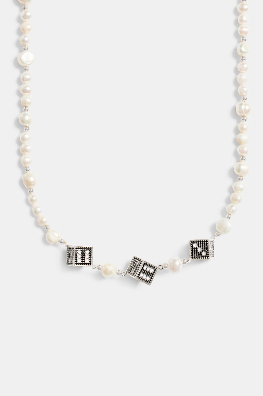 Necklaces | cernucci Necklaces 6Mm Freshwater Pearl Dice Bead Necklace