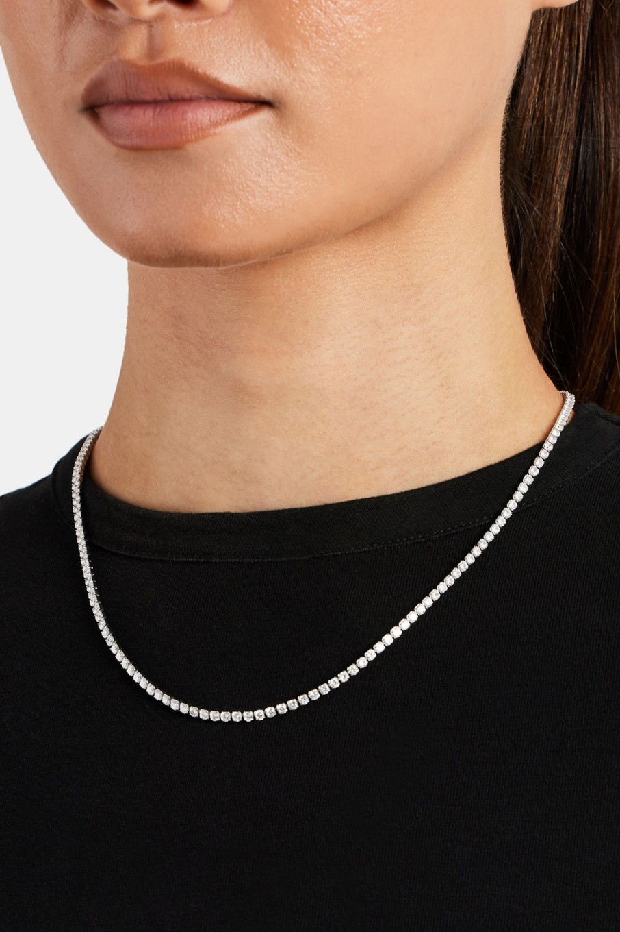 Iced Jewellery | cernucci Iced Jewellery Womens 2.5Mm Micro Tennis Chain