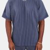 T-Shirts & Vests | cernucci T-Shirts & Vests Oversized Pleated T-Shirt - Dusty Blue