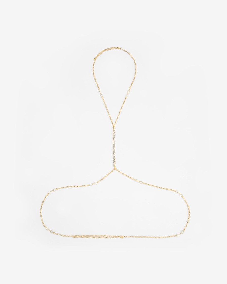 Body Jewellery | JWL-BODY Body Jewellery Joined Body Chain - Gold