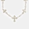 Iced Jewellery | JWL-CHN Iced Jewellery Iced Baguette Cz Cross Drop Necklace