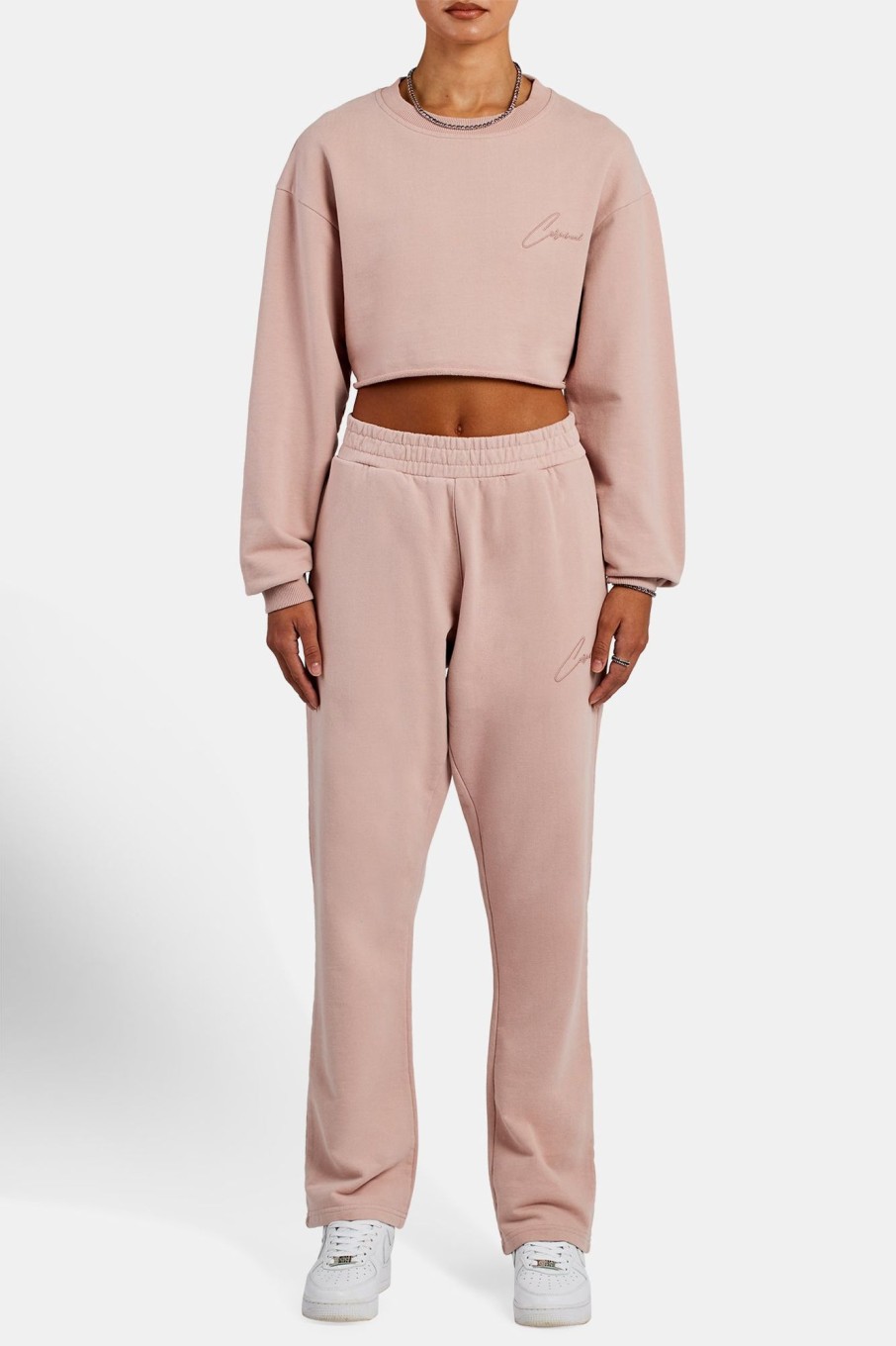 Trousers & Joggers | CLO-BOT-TRO Trousers & Joggers Straight Leg Jogger - Dusky Pink