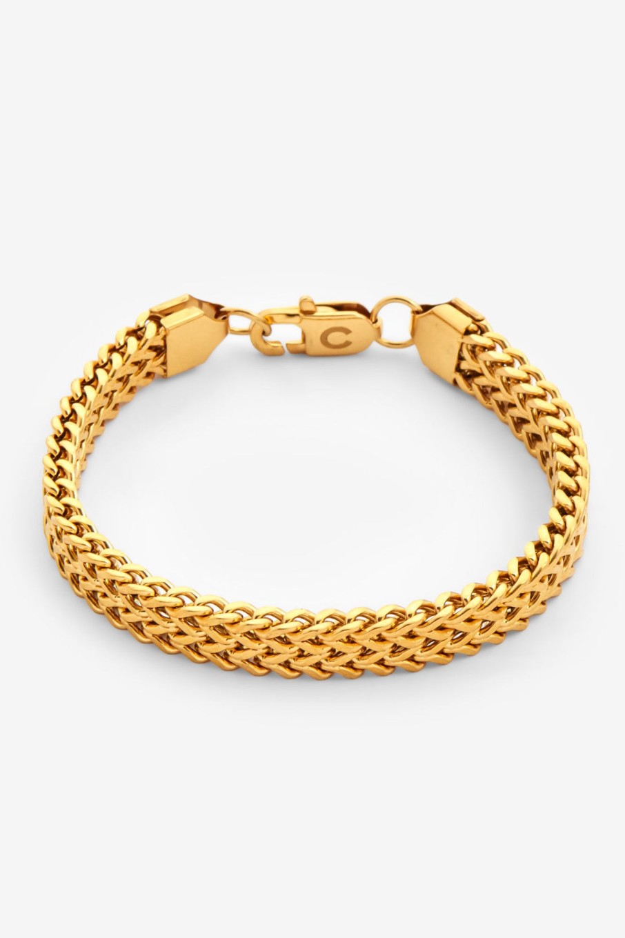 Bracelets & Bangles | JWL-BRA Bracelets & Bangles 8Mm Franco Bracelet - Gold