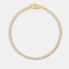 Iced Jewellery | JWL-BRA Iced Jewellery Womens Micro Tennis Bracelet - Gold