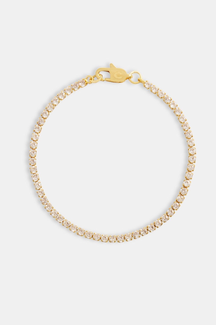 Iced Jewellery | JWL-BRA Iced Jewellery Womens Micro Tennis Bracelet - Gold