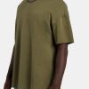 T-Shirts & Vests | cernucci T-Shirts & Vests Oversized C 3D Embroidered T-Shirt - Khaki