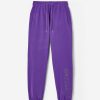 Trousers & Joggers | CLO-BOT-TRO Trousers & Joggers Cernucci Embroidered Jogger - Purple