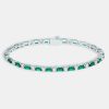 Bracelets & Bangles | cernucci Bracelets & Bangles Tennis Bracelet - Green U0026 White