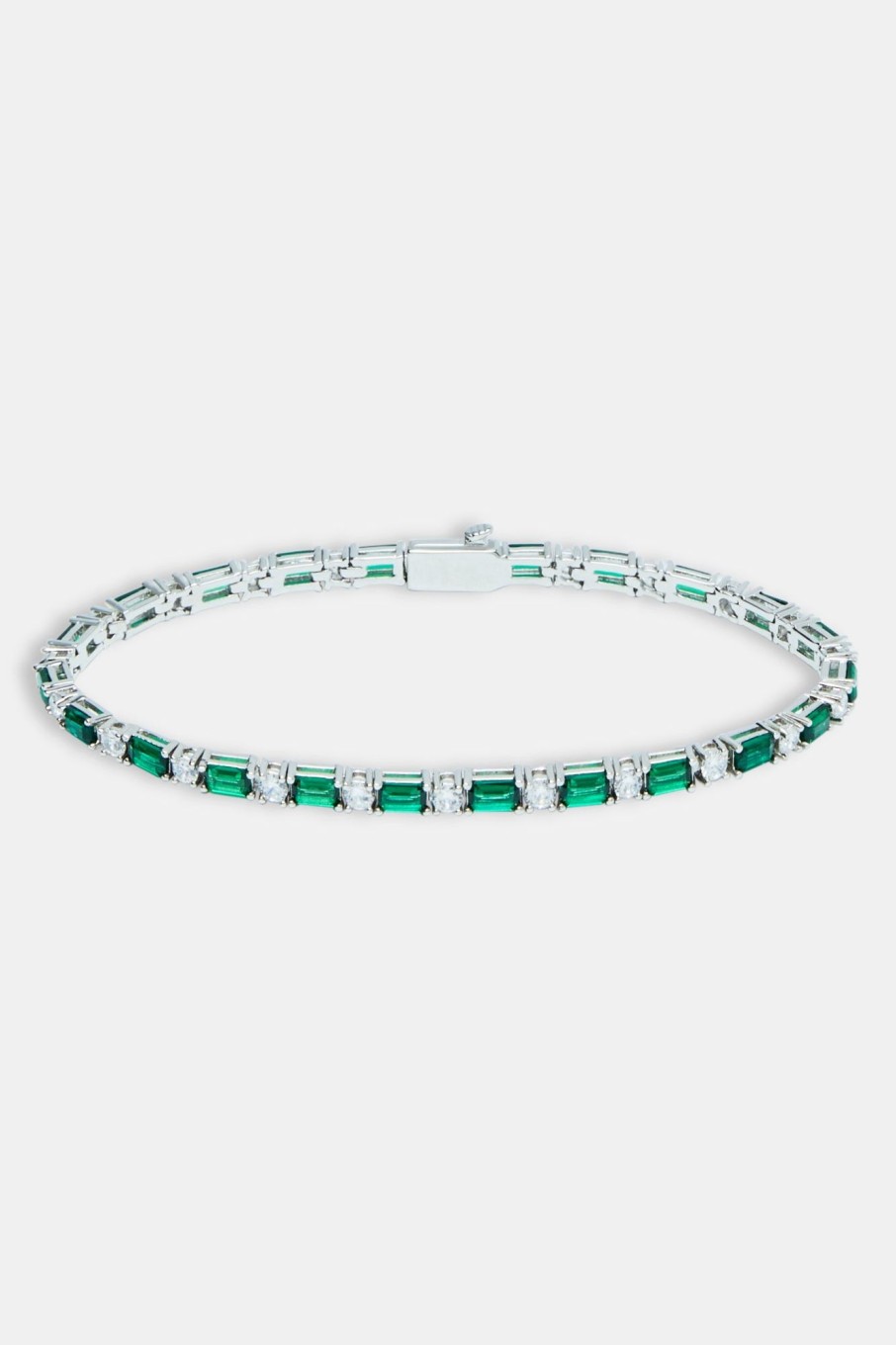 Bracelets & Bangles | cernucci Bracelets & Bangles Tennis Bracelet - Green U0026 White