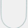 Chains | cernucci Chains Micro Tennis Chain Light Blue - White 2.5Mm