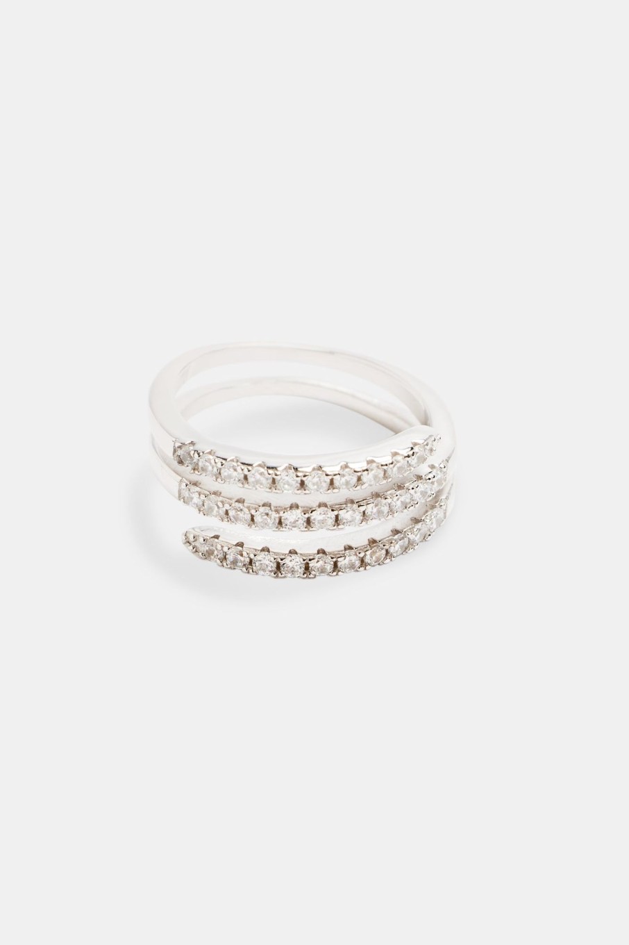 Rings | cernucci Rings 925 10Mm Iced Cz Twist Ring