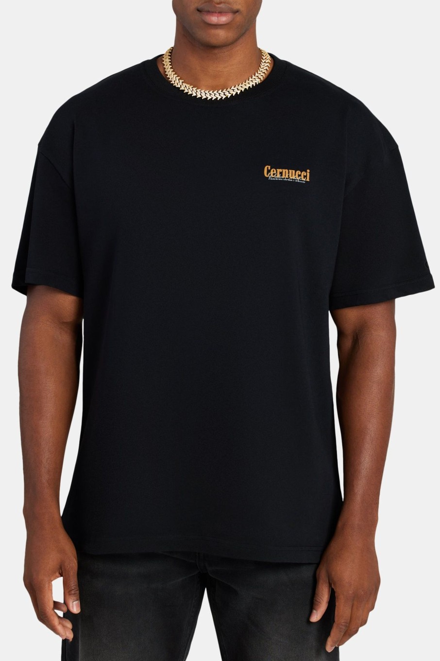 T-Shirts & Vests | cernucci T-Shirts & Vests Cernucci Palm Collection Graphic T-Shirt - Black