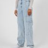 Jeans | CLO-BOT-DEN Jeans Relaxed Raw Edge Detail Jeans - Ice Blue