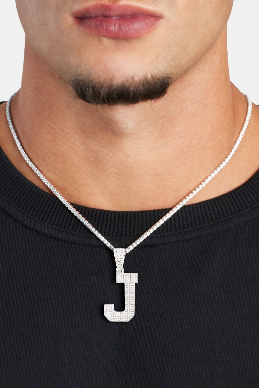 Pendants | cernucci Pendants Iced J Pendant