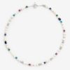 Pearls | JWL-CHN-PRL Pearls Pearl And Iced Multi Colour T Bar Necklace