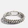 Bracelets & Bangles | cernucci Bracelets & Bangles 13Mm Polished Square Cuban Link Bracelet - Stainless Steel