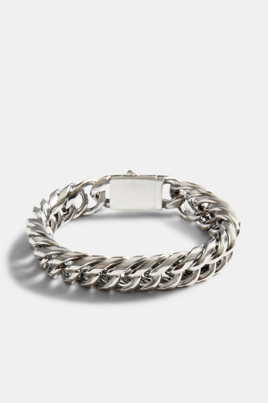 Bracelets & Bangles | cernucci Bracelets & Bangles 13Mm Polished Square Cuban Link Bracelet - Stainless Steel