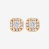 Iced Jewellery | JWL-EAR Iced Jewellery 7Mm Iced Cluster Stud Earrings - Gold