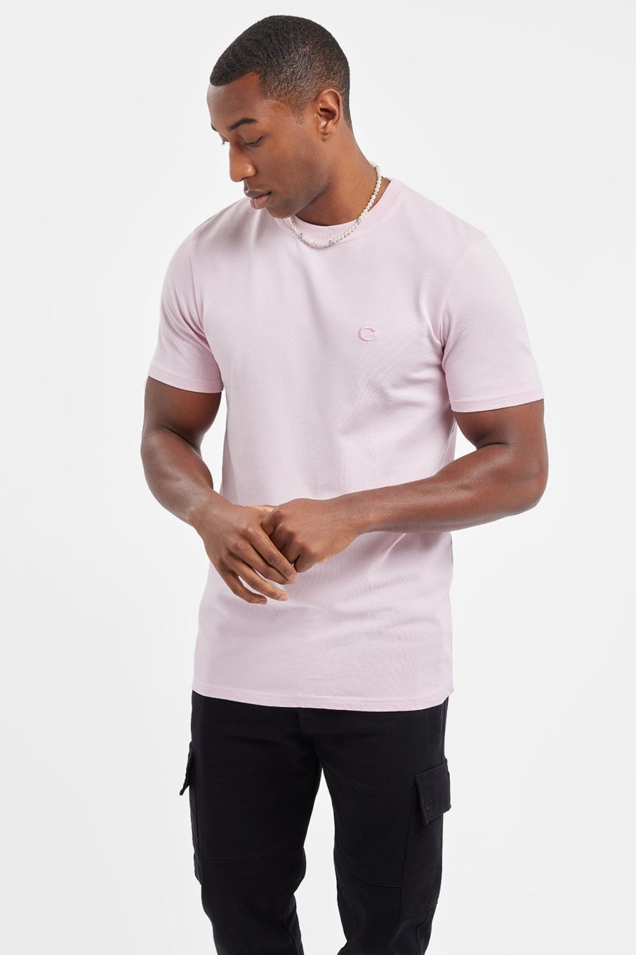 T-Shirts & Vests | CLO-TOP-TEE T-Shirts & Vests Slim Fit C T-Shirt - Light Pink