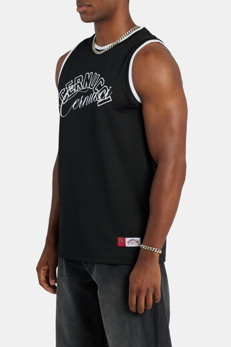 T-Shirts & Vests | cernucci T-Shirts & Vests Cernucci Mesh Basketball Vest - Black