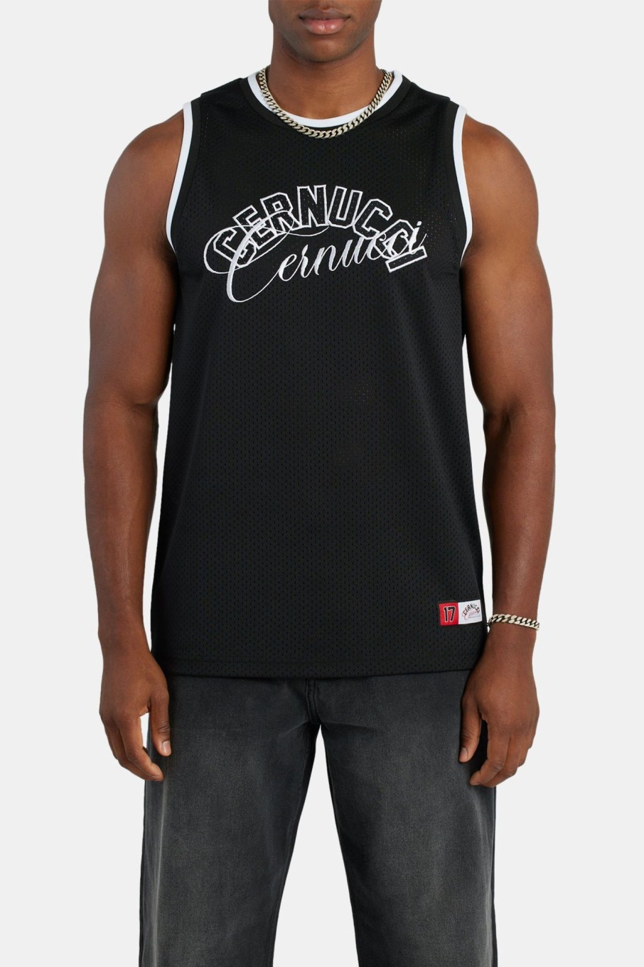 T-Shirts & Vests | cernucci T-Shirts & Vests Cernucci Mesh Basketball Vest - Black