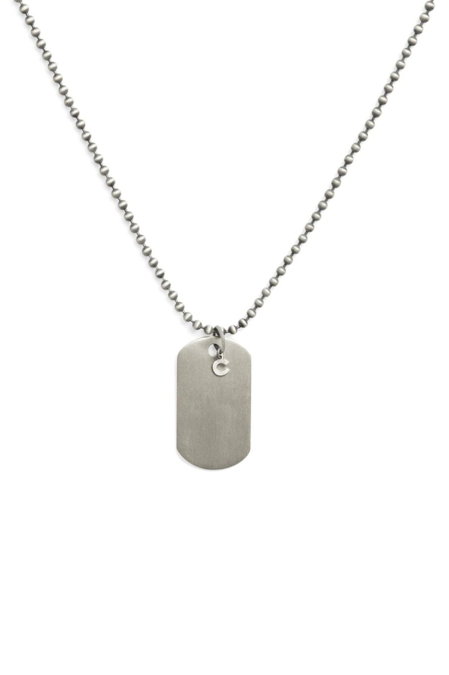 925 Sterling Silver | cernucci 925 Sterling Silver 925 Sterling Silver Oxidised Dog Tag Necklace